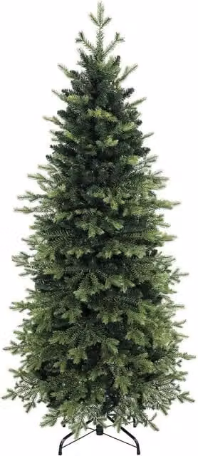 HOMCOM Geneva Fir Hinged Christmas Tree in Green, Height: 180 cm – 1