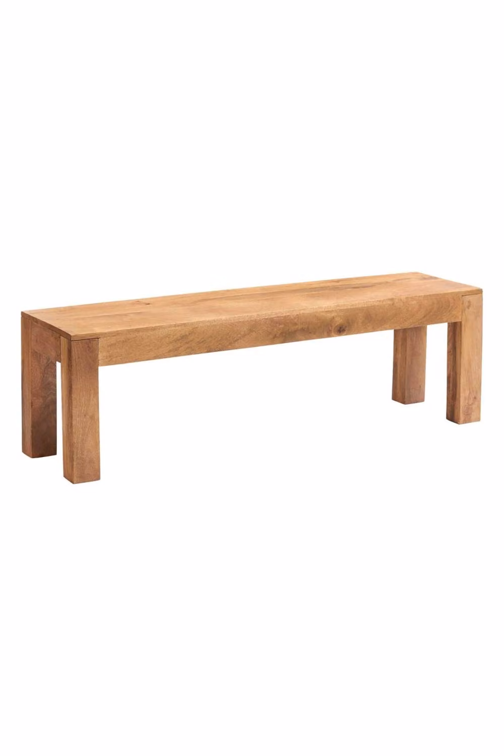 IH Design Southborough Light Mango Wood Dining Bench in Brown – 2