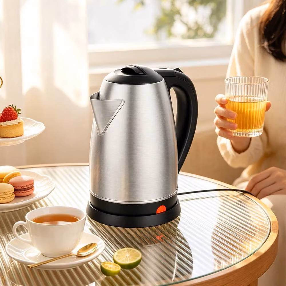 PAWNORA Cordless Electric Stainless Steel Kettle, 2L, 1500W, Silver – 5