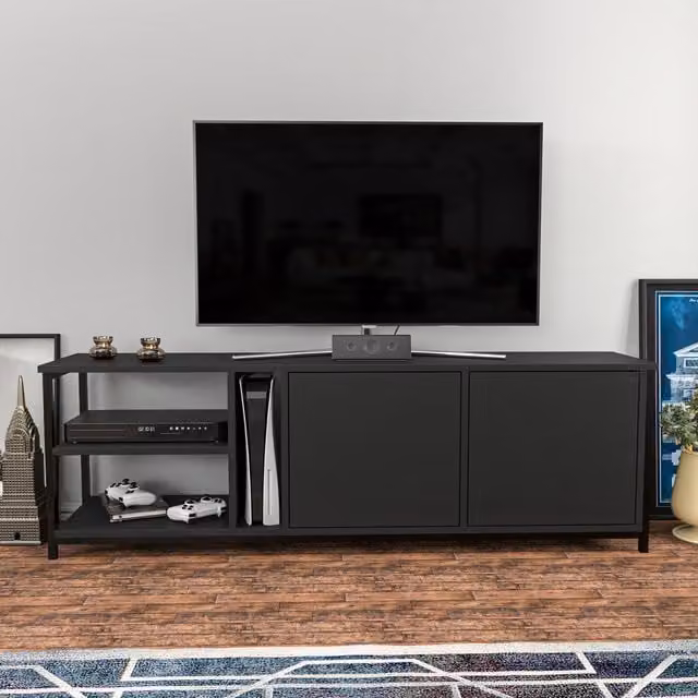 Decorotika Primrose TV Unit in Black and Anthracite