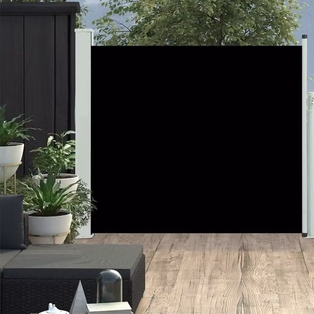 Berkfield Home Retractable Side Awning in Black, W/H: 300 x 100 cm – 1