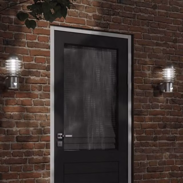 Berkfield Home Silver Stainless Steel Outdoor Wall Light with Motion Sensor – 1