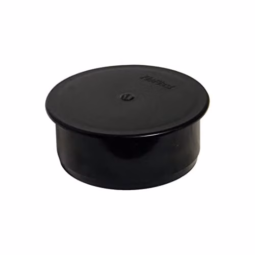 FloPlast Black Plastic 110mm Soil Socket Plug – 1