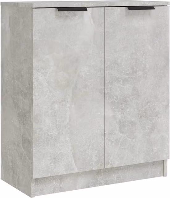 Berkfield Home Sideboard in Concrete Grey, W/D/H: 60 x 30 x 70 cm – 1