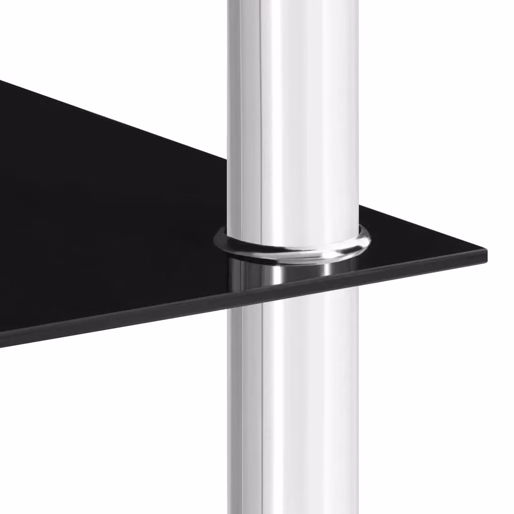 Berkfield Home Black Tempered Glass Side Table W/D/H: 45 x 45 x 45 cm – 2