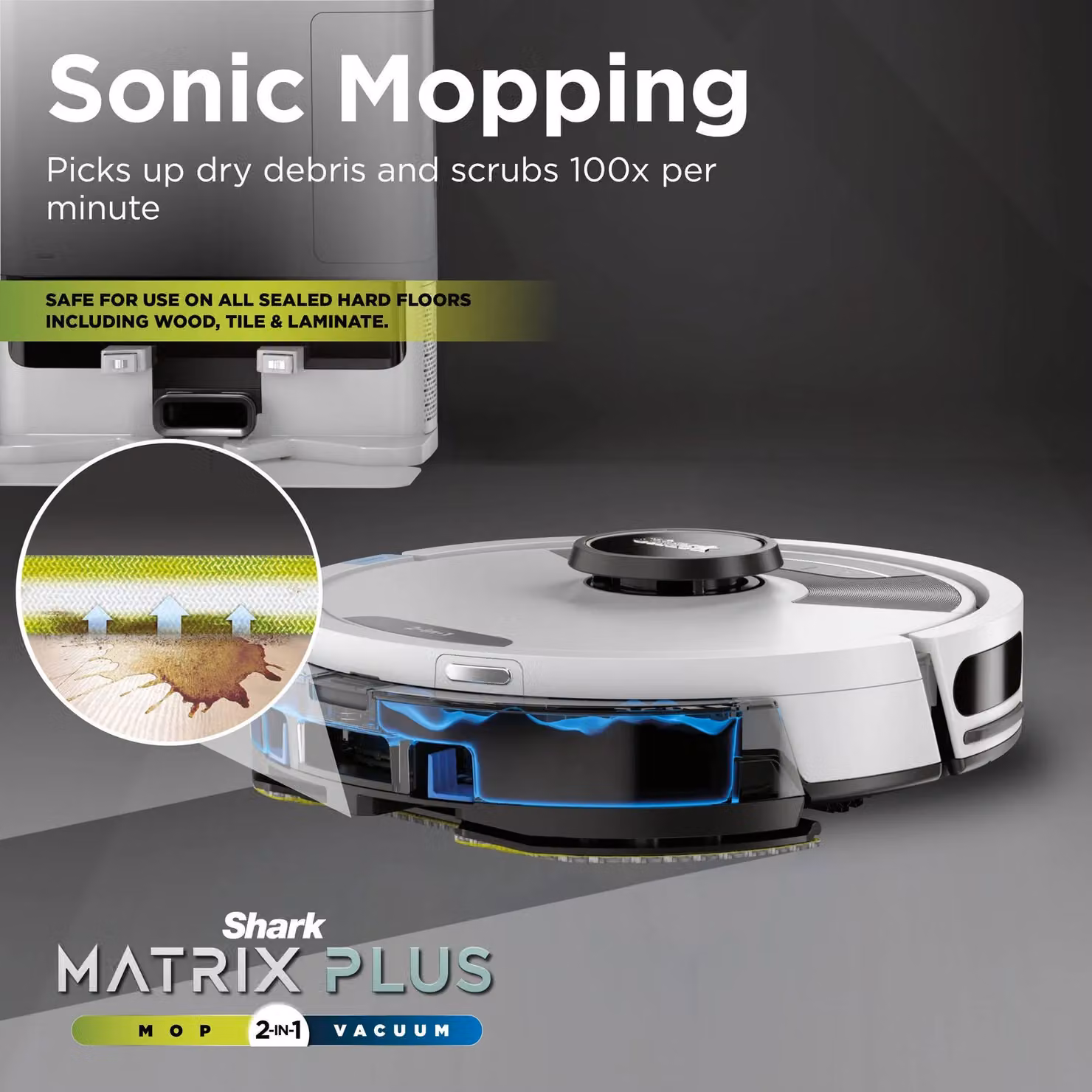 SharkNinja Matrix Plus 2-in-1 Self-Empty Robot Vacuum and Mop with App Control in White – 5
