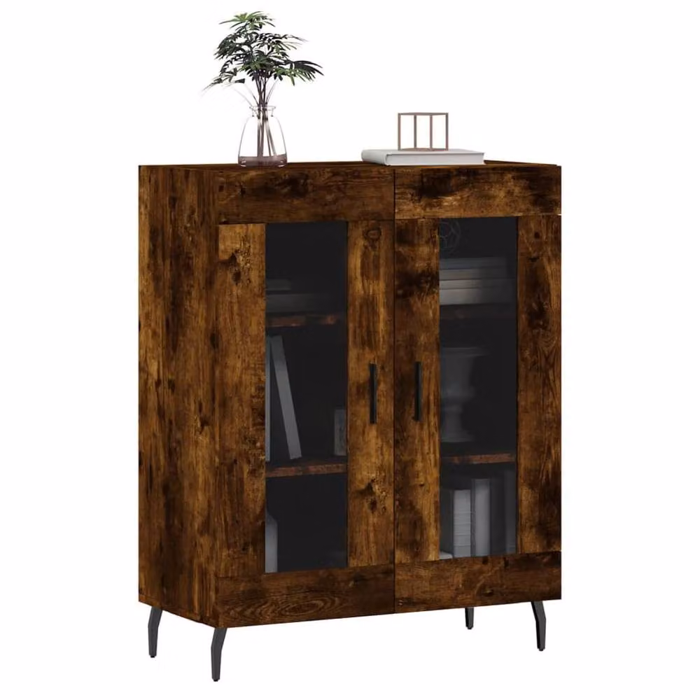 Berkfield Home Classic Sideboard in Smoked Oak, Brown, W/D/H: 69.5 x 34 x 90 cm – 3