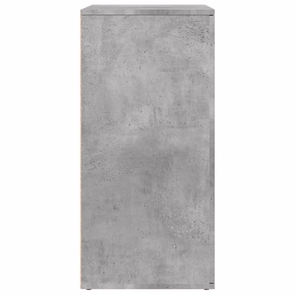 Berkfield Home Modern Sideboard in Concrete Grey, W/D/H: 79 x 38 x 80 cm – 3