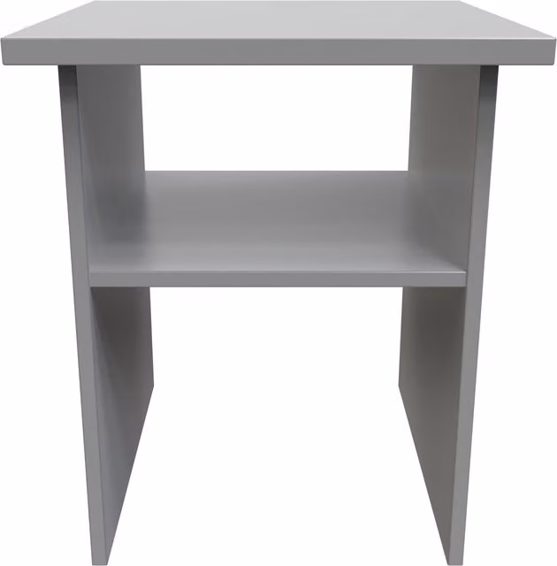 Ready Assembled 2 U Gloucester Lamp Table in Dark Grey – 1