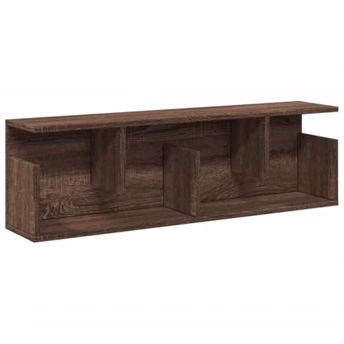 vidaXL Modern Wall Cabinet in Brown Oak Engineered Wood, W: 100 cm, D: 30 cm, H: 30 cm