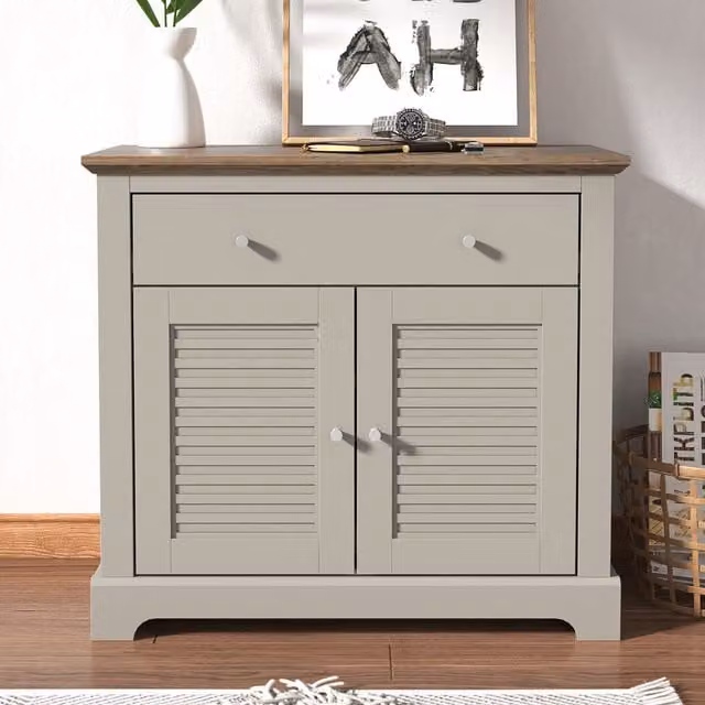 GFW Salcombe Compact Sideboard in Grey