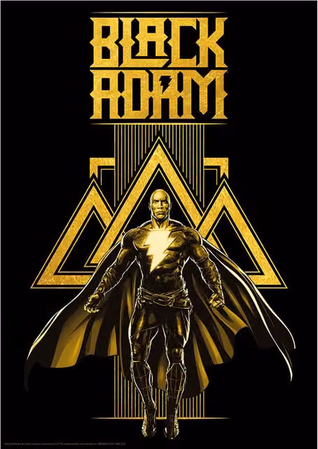 DC Comics Black Adam Limited Edition Multicolour Paper Art Print