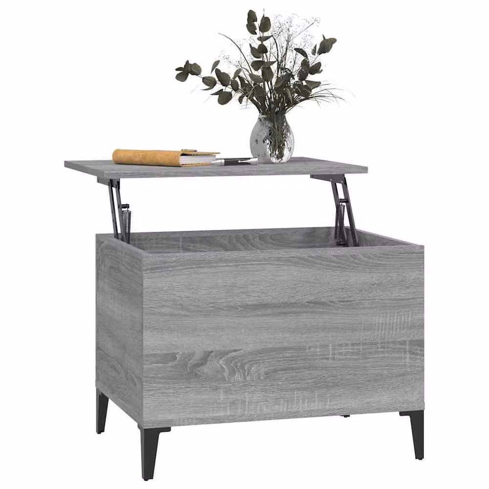 Berkfield Home Grey Sonoma Coffee Table with Lift Mechanism, W: 60 cm, D: 44.5 cm, H: 45 cm – 2