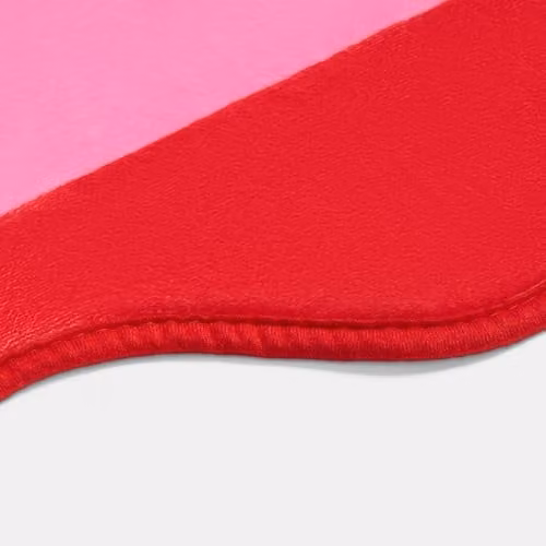 OHS Modern Scallop Edge Area Rug in Pink and Red, W/D: 120 x 170 cm – 4