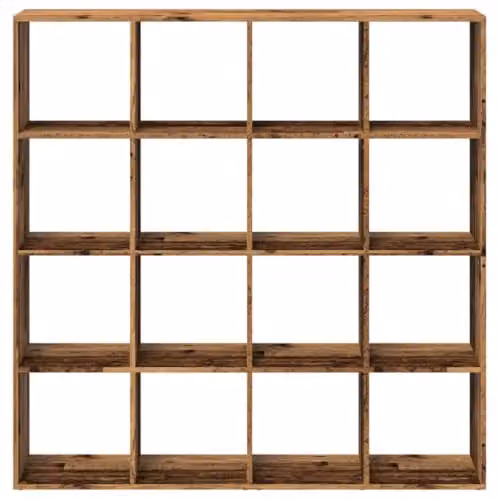 vidaXL Old Wood Bookcase and Room Partition Storage Cabinet in Brown – 4