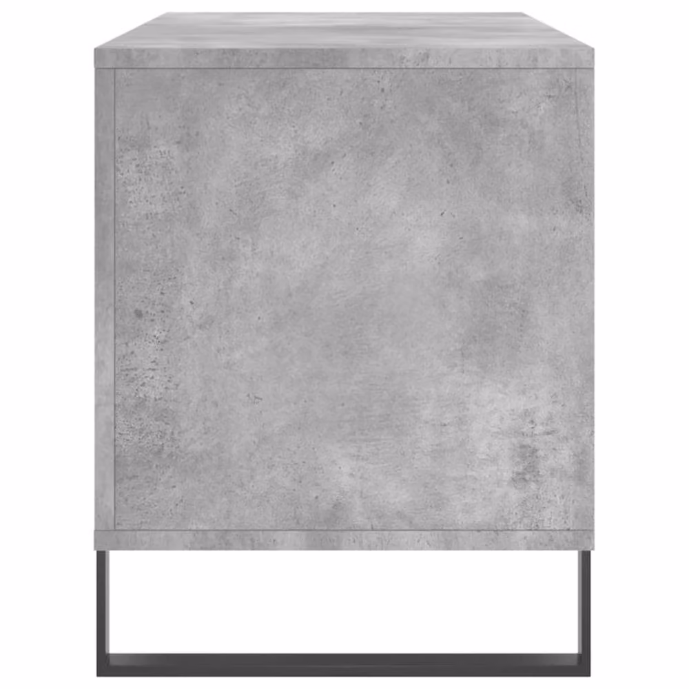 Berkfield Home Record Cabinet in Concrete Grey, W/D/H: 100 x 38 x 48 cm – 3