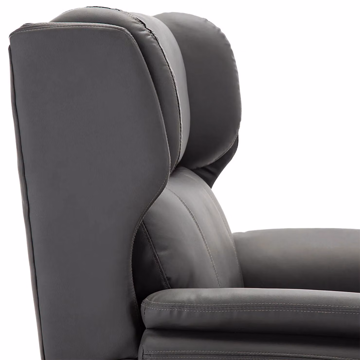 More4Homes Oakford Electric Auto Recliner Wingback Chair in Grey Bonded Leather with USB Port – 5