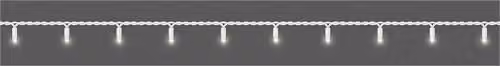 Eagle Connect 80 LED Cool White Outdoor Fairy String Lights with White Rubber Cable, IP65 Waterproof, Mains Powered – 3