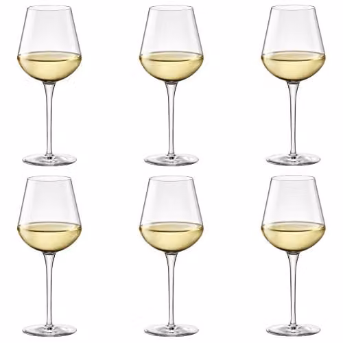 Bormioli Rocco Inalto Uno Wine Glasses, Transparent, 380ml, Pack of 6 – 1
