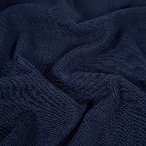 OHS Plain Microfibre Quick Dry Beach Towel in Blue, W: 71 cm, L: 152 cm – 3
