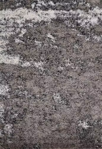 Serdim Rugs California Soft 3D Shimmer Shaggy Living Room Area Rug, Silver/Grey, W: 160 cm, D: 230 cm – 3