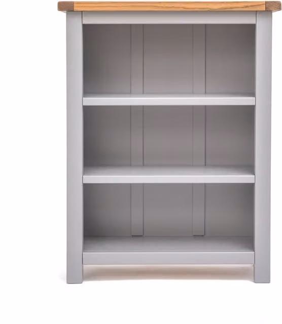 Cabinet Bits Mirano Grey Modern Matt Bookcase with Back Panel W/D/H: 70 x 90 x 3 cm