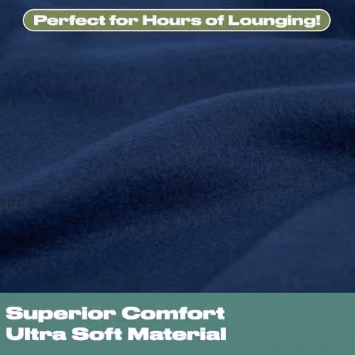Dreamscene Navy Blue Plain Fleece Throw Blanket, W/D/H: 150 x 200 cm – 2
