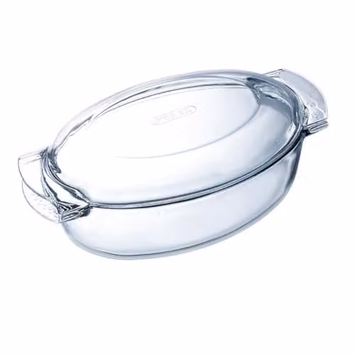 Pyrex Transparent Glass Oval Casserole Dish, 5.8 l