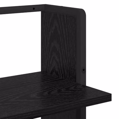 vidaXL Wall-Mounted Minimalist Shelf in Black Oak, W/D/H: 100 x 30 x 25 cm – 3