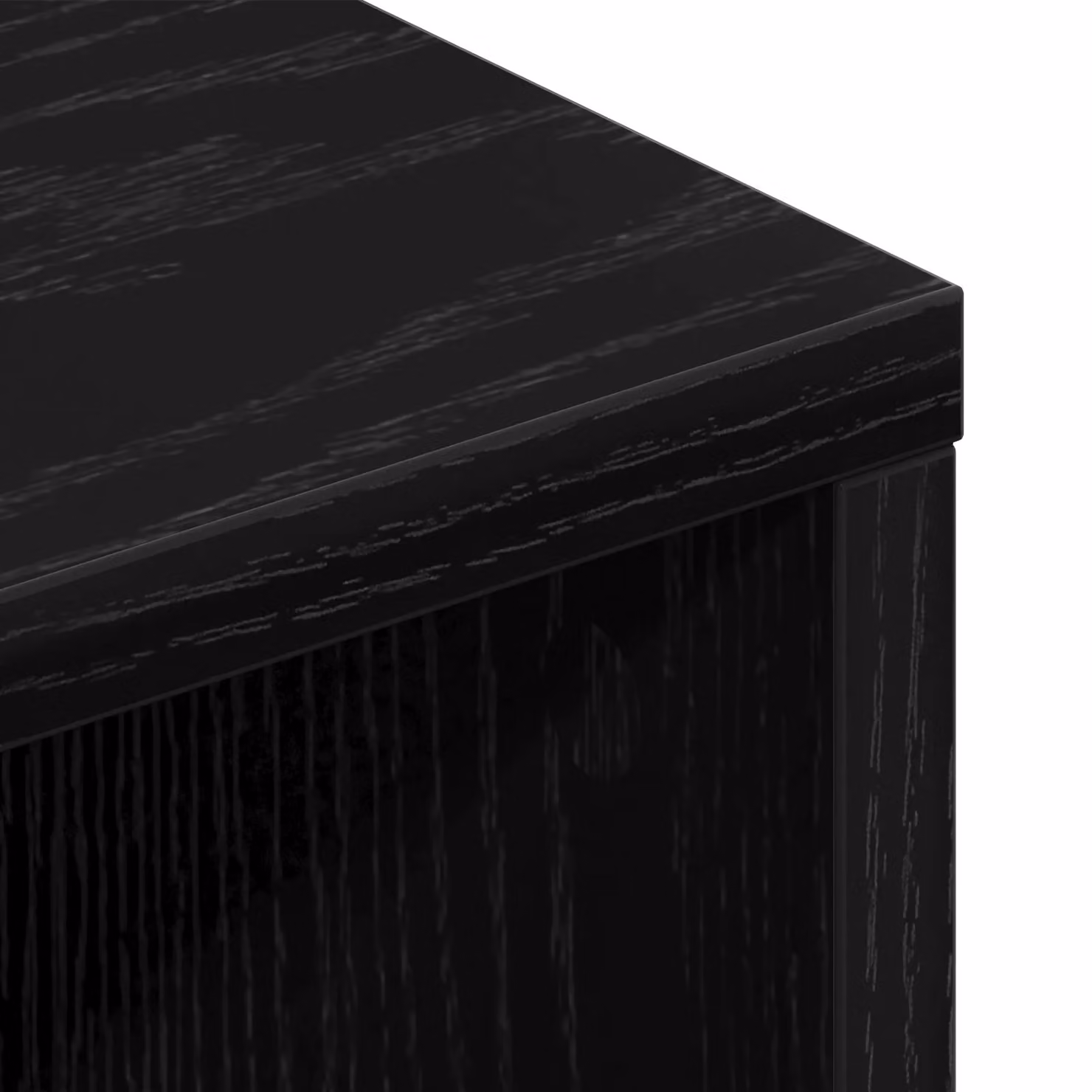 Berkfield Home Modern TV Cabinet in Black Oak, W: 150 cm, D: 30 cm, H: 44.5 cm – 4