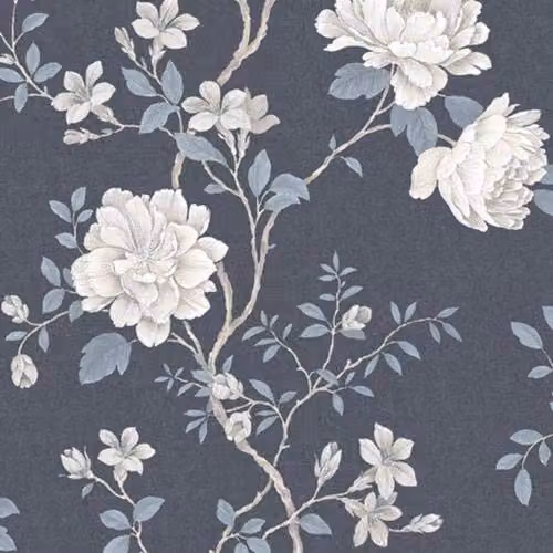 Galerie Vintage Roses Trailing Roses Botanical Floral Wallpaper in Beige and White – 1