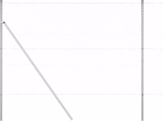Berkfield Home Silver Galvanised Steel Hexagon Fence, H: 150 cm x W: 50 m – 1