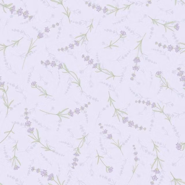 I Love Wallpaper Lavender Cascade Botanical Wallpaper in Purple and Yellow