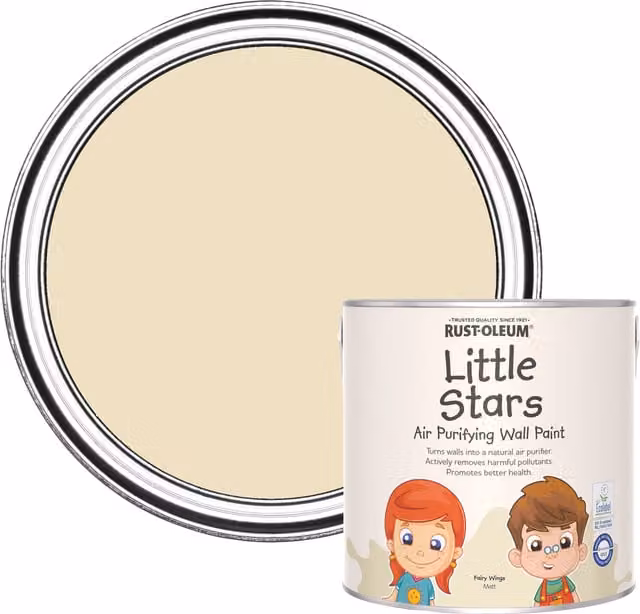 Rust-Oleum Little Stars Air-Purifying Wall Paint in Grey and Beige, 2.5 l