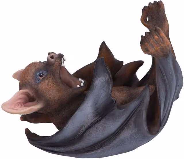 Nemesis Now Black and Brown Bat Guzzler Wine Bottle Holder, Height: 23 cm