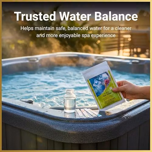 SHATCHI 3 in 1 Hot Tub and Pool Water Testing Kit with 150 Test Strips for Chlorine, pH and Alkalinity – 6