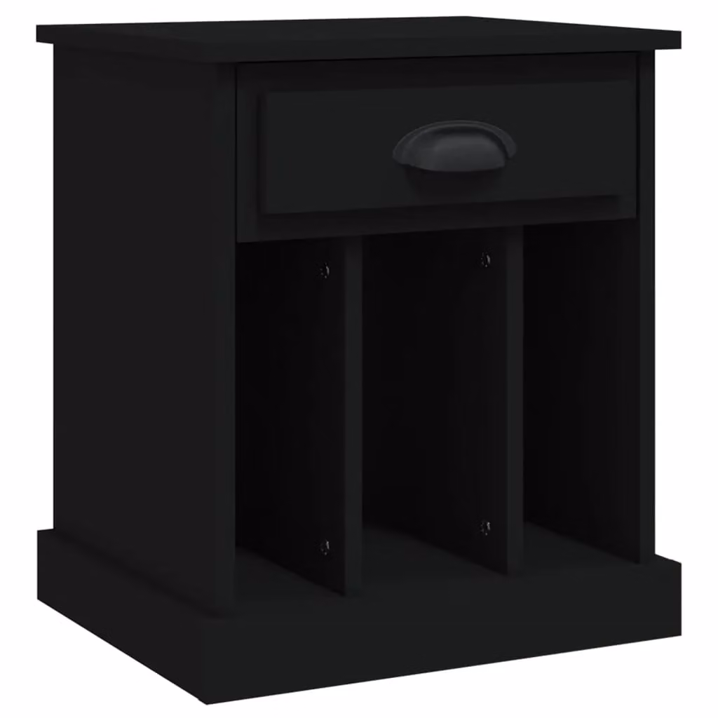 Berkfield Home Black Bedside Cabinet W/D/H: 43 x 36 x 50 cm – 2