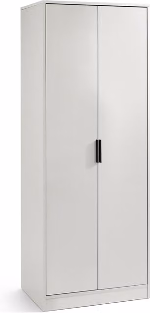 Julian Bowen Alba 2 Door Wardrobe in Grey and Oak Finish