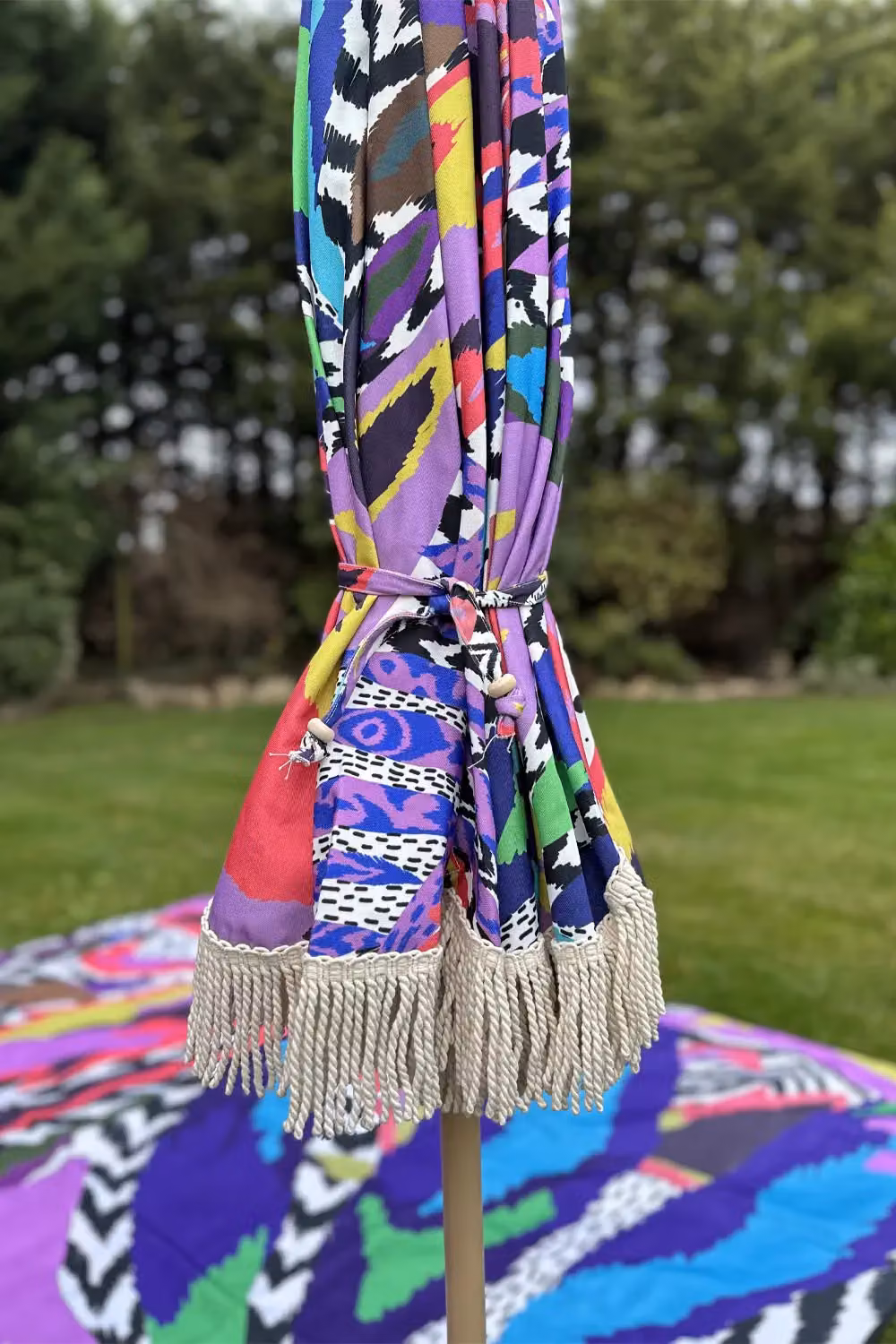 Pickle Picnic Outdoor Shade and Style Parasol Bird of Paradise, Multicolour, Diameter: 180 cm – 2