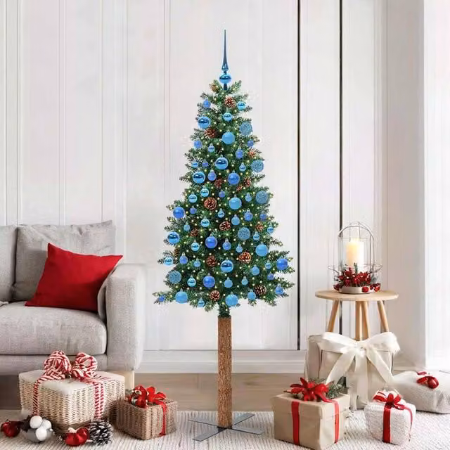 Berkfield Home Slim Green Christmas Tree, Height: 180 cm – 1