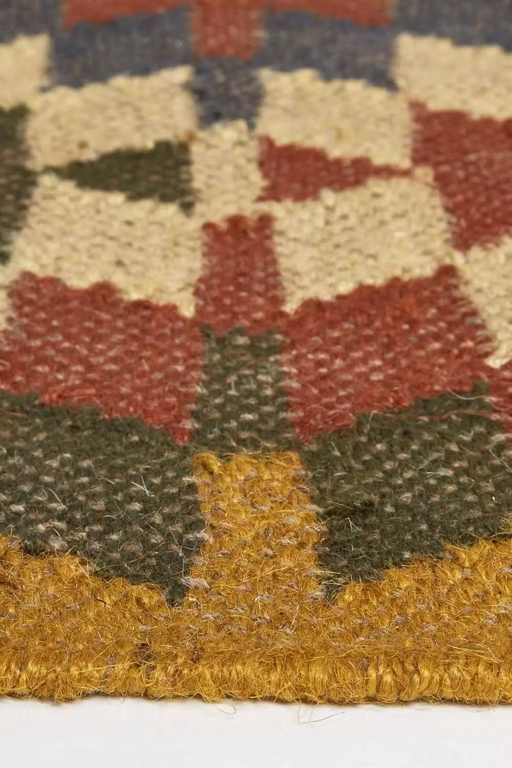 Homescapes Lucea Orange and Blue Kilim Wool Rug, W: 120 cm, L: 170 cm – 3