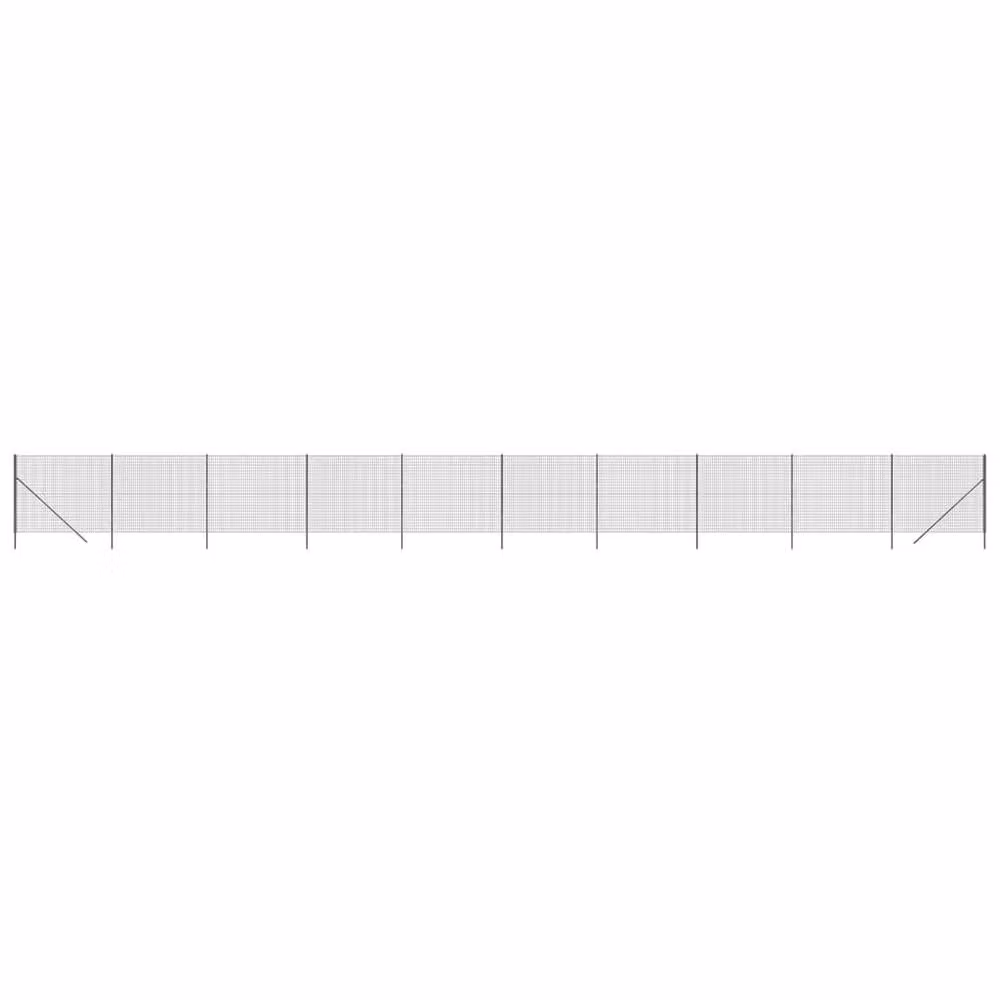Berkfield Home Durable PVC Coated Galvanised Steel Wire Mesh Fence in Anthracite Black, H: 180 cm x W: 25 m – 2