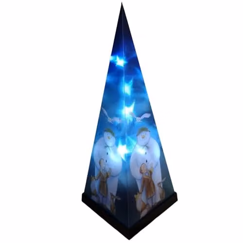 Samuel Alexander Battery Operated Laser Pyramid Christmas Decoration, Multicolour, Height: 35 cm