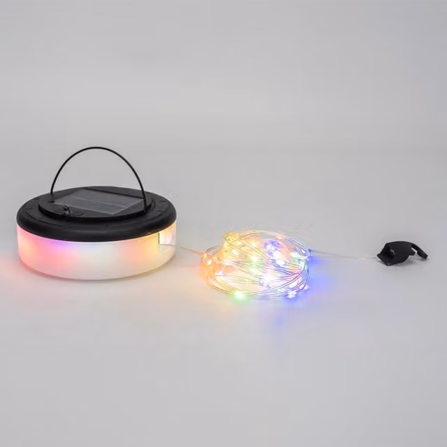 The Illuminated Garden Solar Extendable RGB LED Multicolour String Light