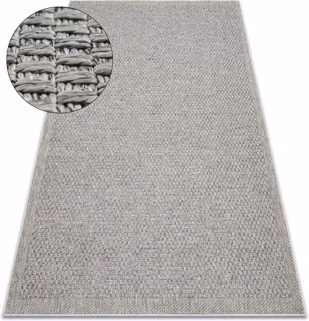 RugsX Origi Grey Scandinavian Flat Weave Rug, W: 78 cm x L: 150 cm – 1