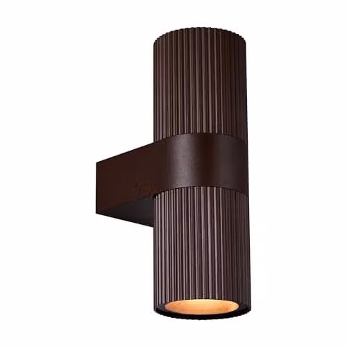 Nordlux Kyklop Industrial Outdoor Wall Light in Rusty Brown Metal with GU10 Socket and IP54 Rating – 1