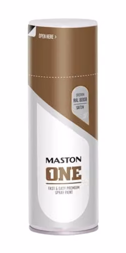 Maston Spray Paint ONE Satin Matt Brown RAL8008 400ml – 1