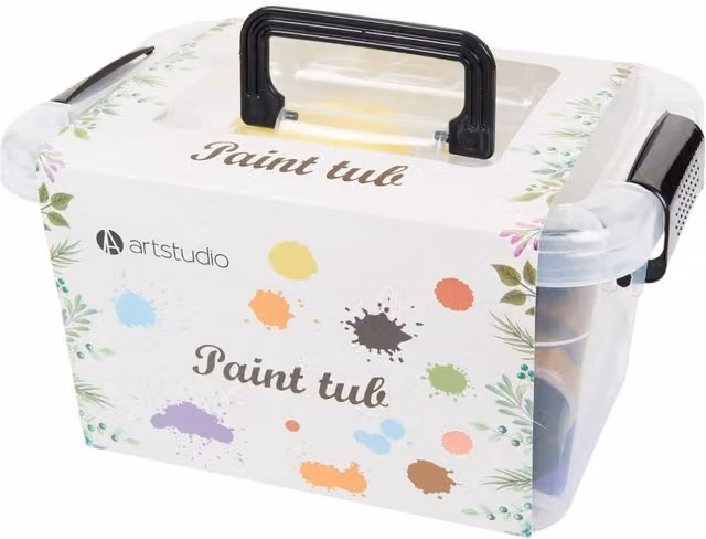 Art Studio Multicolour Plastic Paint Tub for Adults