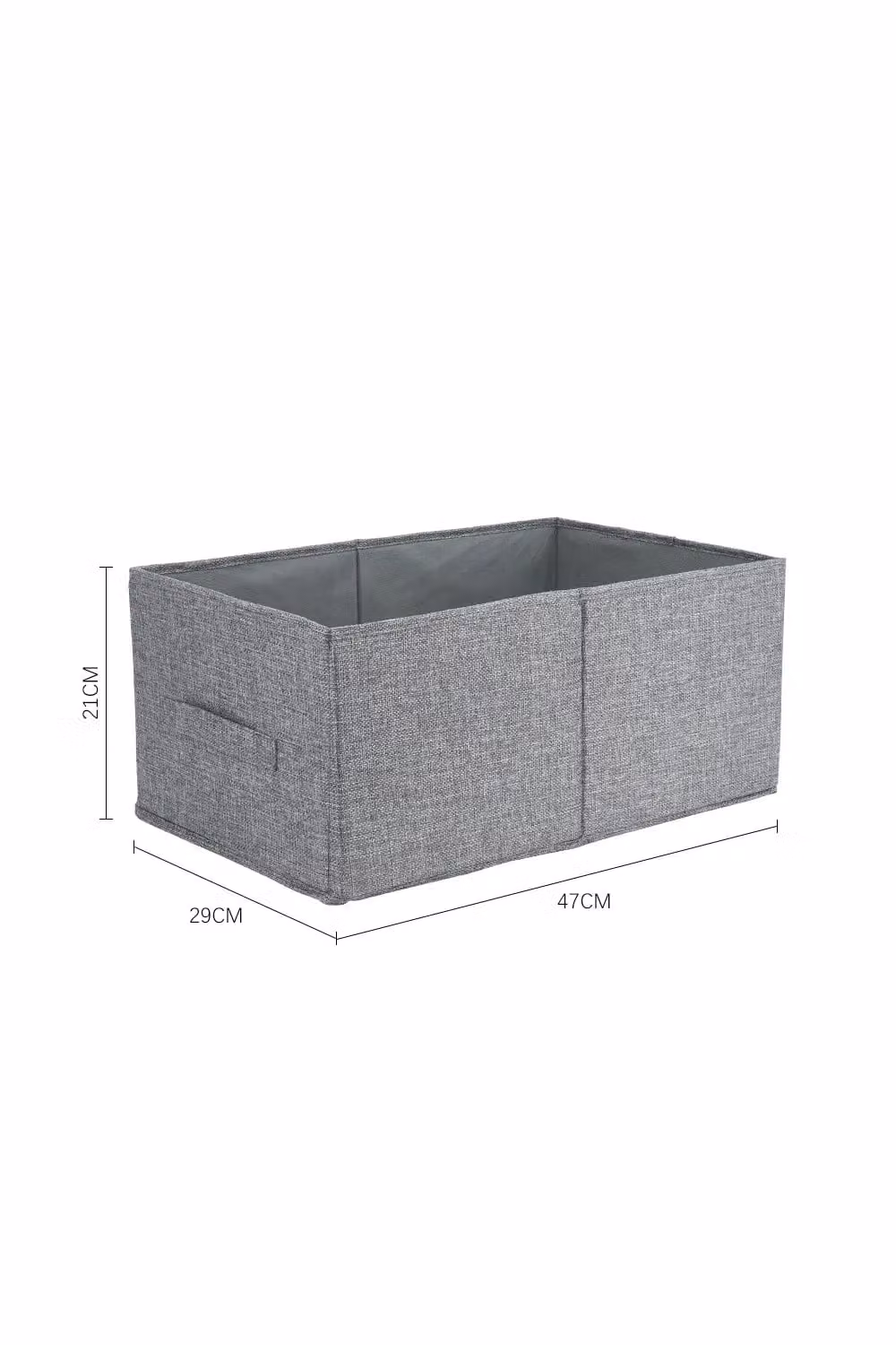 Livingandhome Foldable Fabric Clothes Storage Organizer Wardrobe Box in Grey – 2