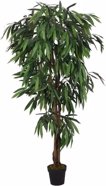 Berkfield Home Artificial Mango Tree in Green, Height: 150 cm – 1